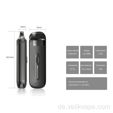 Vape Kit VEIIK Airo Pro Wiederaufladbarer Vape Pod